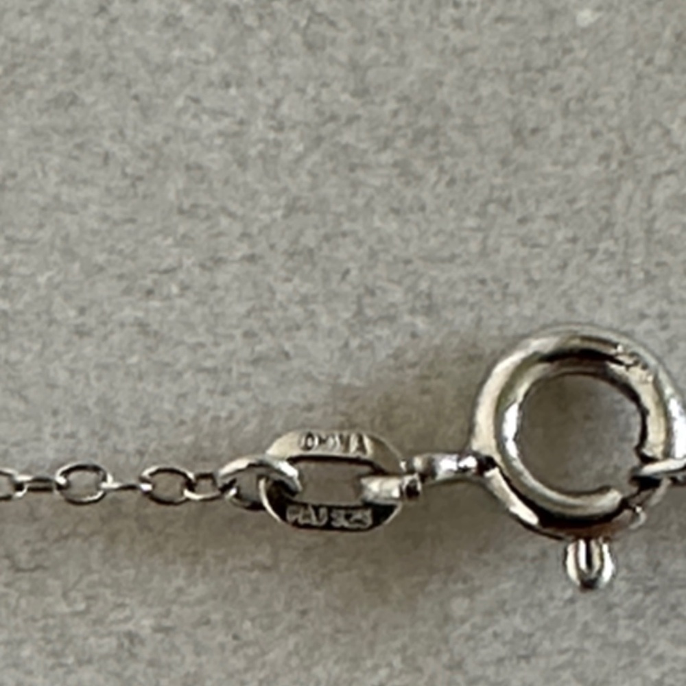 Silver Bean Necklace - Picture 4 of 5